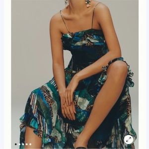 Hutch anthropologie ondine ruffled maxi dress